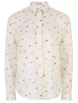 Рубашка шерстяная SAINT LAURENT