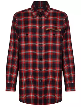 Рубашка шерстяная в клетку DOLCE & GABBANA