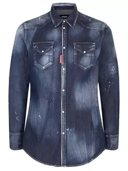Рубашка Slim Fit джинсовая DSQUARED2