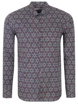 Рубашка slim fit хлопковая