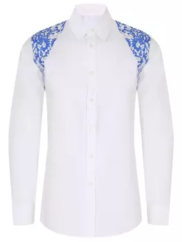 Рубашка Slim Fit хлопковая ALEXANDER MCQUEEN