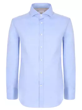 Рубашка Slim Fit хлопковая BRUNELLO CUCINELLI