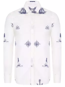 Рубашка Slim Fit хлопковая CANALI