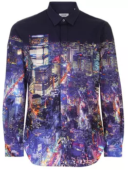 Рубашка Slim Fit хлопковая MOSCHINO