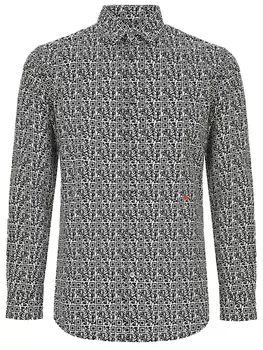 Рубашка Slim Fit хлопковая MOSCHINO