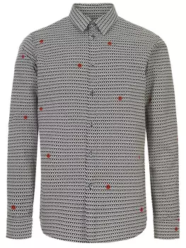 Рубашка Slim Fit хлопковая MOSCHINO