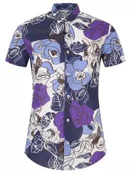 Рубашка Slim Fit хлопковая POGGIANTI 1958