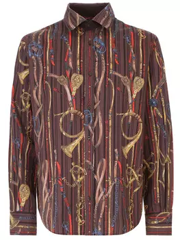 Рубашка Slim Fit хлопковая ROBERTO CAVALLI