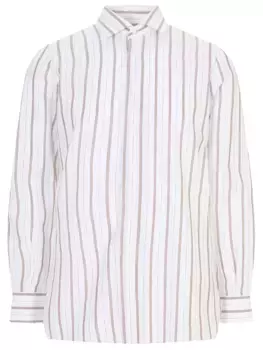 Рубашка Slim Fit хлопковая в полоску