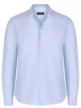 Рубашка Slim Fit из хлопка и льна BARBA