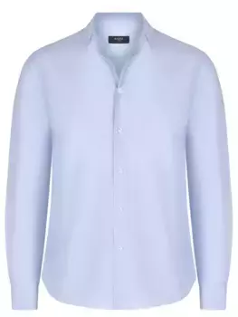 Рубашка Slim Fit из хлопка и льна