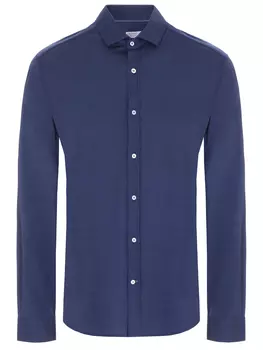 Рубашка Slim Fit из шелка и хлопка