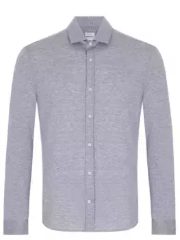 Рубашка Slim Fit из шелка и хлопка