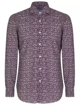 Рубашка Slim Fit с принтом