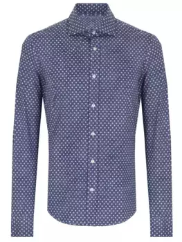 Рубашка Slim Fit с принтом