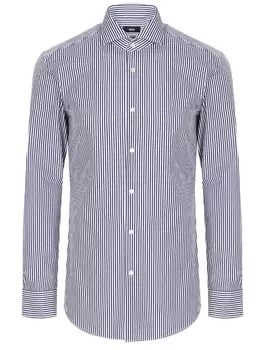 Рубашка slim fit в полоску