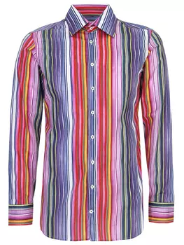 Рубашка Slim Fit в полоску