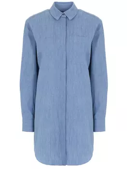 Рубашка удлиненная с вышивкой