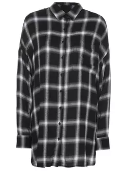 Рубашка удлиненная в клетку