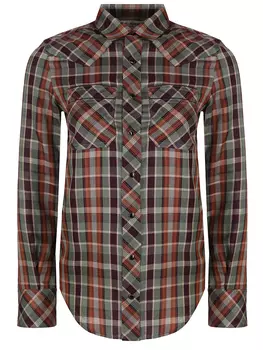 Рубашка в клетку SAINT LAURENT