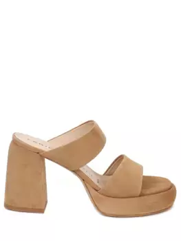 Сабо замшевые