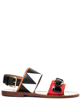 Сандалии кожаные MARNI