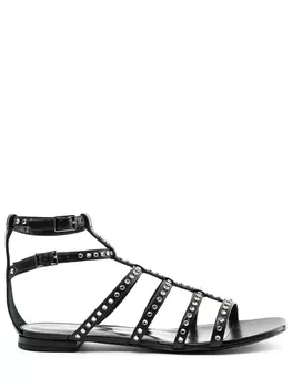 Сандалии кожаные SAINT LAURENT