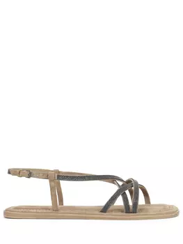 Сандалии замшевые BRUNELLO CUCINELLI