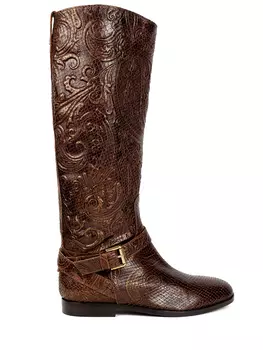 Сапоги кожаные ETRO