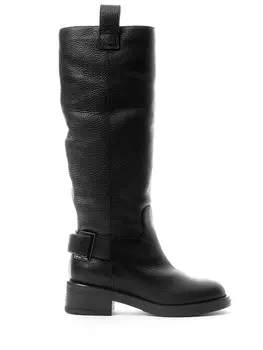 Сапоги кожаные на меху SERGIO ROSSI