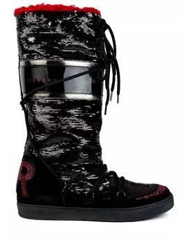 Сапоги с пайетками на меху JOHN RICHMOND