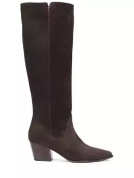 Сапоги замшевые