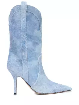 Сапоги замшевые