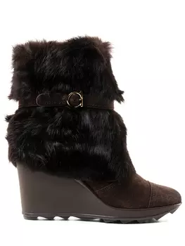 Сапоги замшевые S.FERRAGAMO