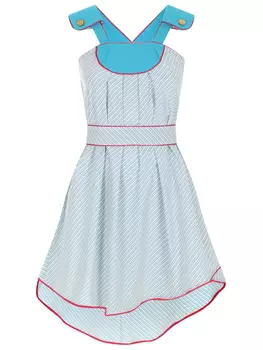 Сарафан хлопковый в полоску FRANKIE MORELLO