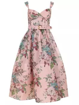 Сарафан из шелка и льна