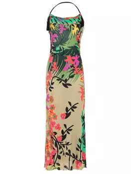 Сарафан из вискозы с принтом ALBERTA FERRETTI