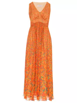 Сарафан шелковый с принтом ALEXANDER TEREKHOV