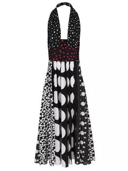 Сарафан шелковый с принтом DOLCE & GABBANA