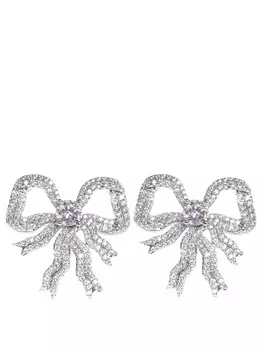 Серьги-банты со стразами