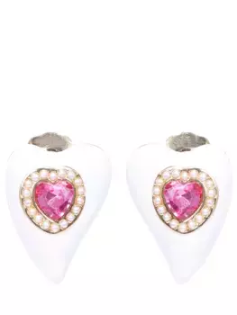 Серьги-гвоздики «Pink Heart»