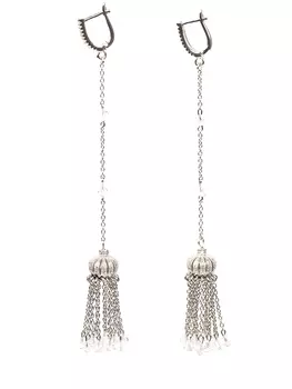 Серьги-кисточки с фианитами VERUSCHKA