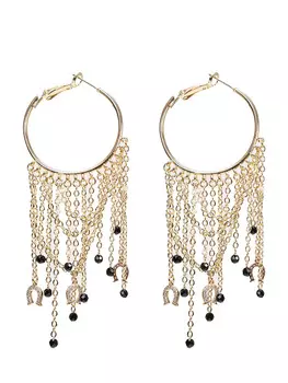 Серьги-кольца с подвесками