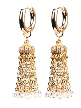 Серьги-конго с кисточками VERUSCHKA