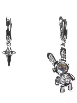 Серьги латунные I LOVE CAMEO