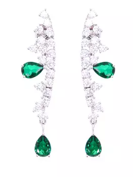 Серьги с цветными камнями