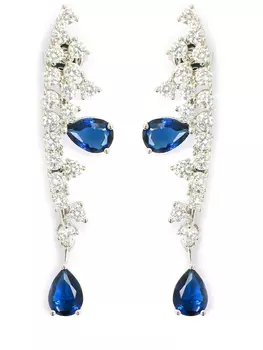 Серьги с цветными камнями