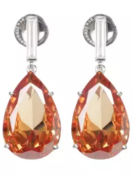 Серьги с фианитами