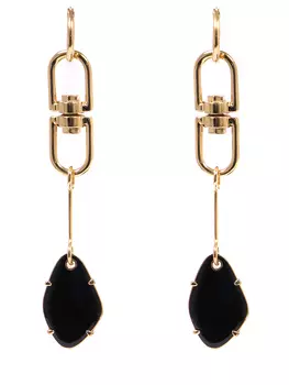 Серьги с камнем