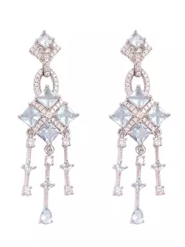 Серьги с камнями и стразами